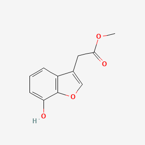 molecular formula C11H10O4 B1589756 甲基2-(7-羟基苯并呋喃-3-基)乙酸酯 CAS No. 181052-63-1