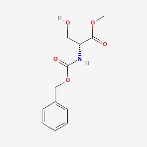 molecular formula C12H15NO5 B1589764 (R)-2-(((苯甲氧羰基)氨基)-3-羟基丙酸甲酯 CAS No. 93204-36-5