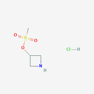 molecular formula C4H10ClNO3S B1589773 Azetidin-3-yl methanesulfonate hydrochloride CAS No. 36476-89-8