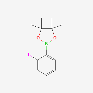 molecular formula C12H16BIO2 B1589780 2-(2-碘苯基)-4,4,5,5-四甲基-1,3,2-二氧杂硼环丁烷 CAS No. 857934-82-8