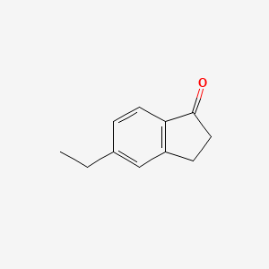 molecular formula C11H12O B1589815 5-Ethyl-2,3-dihydro-1H-inden-1-one CAS No. 4600-82-2