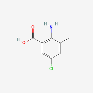 molecular formula C8H8ClNO2 B1589818 2-Amino-5-chloro-3-methylbenzoic acid CAS No. 20776-67-4