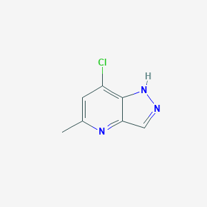 molecular formula C7H6ClN3 B1589820 7-氯-5-甲基-1H-吡唑并[4,3-b]吡啶 CAS No. 94220-38-9