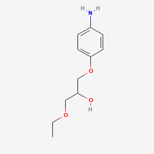 molecular formula C11H17NO3 B1589835 1-(4-Aminophenoxy)-3-ethoxypropan-2-ol CAS No. 94056-98-1