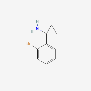 molecular formula C9H10BrN B1589836 1-(2-Bromophenyl)cyclopropanamine CAS No. 604799-96-4