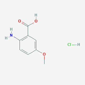 molecular formula C8H10ClNO3 B158984 5-Methoxyanthranilic acid hydrochloride CAS No. 1882-70-8
