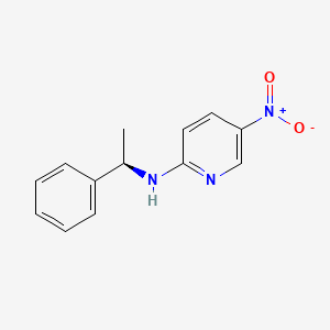 molecular formula C13H13N3O2 B1589840 (R)-(+)-2-(alpha-Methylbenzylamino)-5-nitropyridine CAS No. 64138-65-4