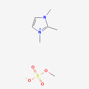 molecular formula C7H14N2O4S B1589847 1,2,3-Trimethylimidazolium methyl sulfate CAS No. 65086-12-6