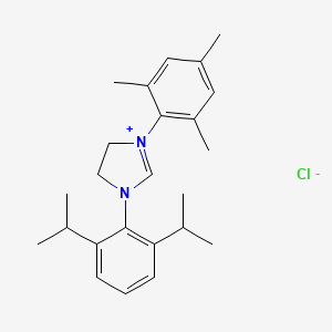 molecular formula C24H33ClN2 B1589849 1-(2,6-Diisopropylphenyl)-3-(2,4,6-trimethylphenyl)-imidazolinium chloride CAS No. 866926-59-2