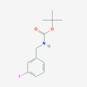 molecular formula C12H16INO2 B1589850 叔丁基 3-碘苄基氨基甲酸酯 CAS No. 263351-43-5