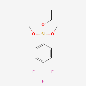 molecular formula C13H19F3O3Si B1589864 Triethoxy[4-(trifluoromethyl)phenyl]silane CAS No. 188748-63-2