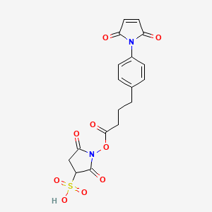 molecular formula C18H16N2O9S B1589876 Sulphosuccinimidyl 4-(4-maleimidophenyl)butyrate CAS No. 92921-26-1