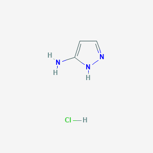 molecular formula C3H6ClN3 B1589882 1H-pyrazol-3-amine hydrochloride CAS No. 34045-29-9