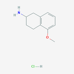 molecular formula C11H16ClNO B1589888 2-amino-5-methoxytetralin HCl CAS No. 3880-88-4