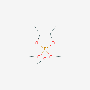 molecular formula C7H15O5P B158989 1,3,2-二氧杂磷杂环，2,2-二氢-2,2,2-三甲氧基-4,5-二甲基- CAS No. 1665-79-8