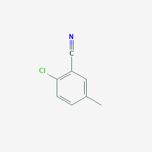 molecular formula C8H6ClN B1589904 2-氯-5-甲基苯甲腈 CAS No. 4387-32-0