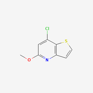 molecular formula C8H6ClNOS B1589907 7-Chloro-5-methoxythieno[3,2-b]pyridine CAS No. 74695-46-8