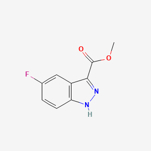 molecular formula C9H7FN2O2 B1589910 5-氟-1H-吲唑-3-甲酸甲酯 CAS No. 78155-73-4
