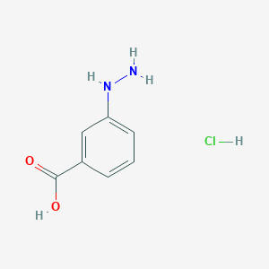 molecular formula C7H9ClN2O2 B1589915 3-Hydrazinobenzoic acid hydrochloride CAS No. 87565-98-8