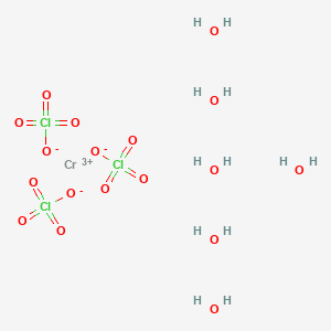 molecular formula Cl3CrH12O18 B1589921 高氯酸铬(III)六水合物 CAS No. 55147-94-9