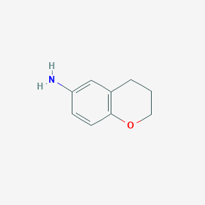 molecular formula C9H11NO B1589932 3,4-dihydro-2H-1-benzopyran-6-amine CAS No. 50386-54-4