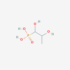 molecular formula C3H9O5P B1589935 (1,2-Dihydroxypropyl)phosphonic acid CAS No. 84954-80-3