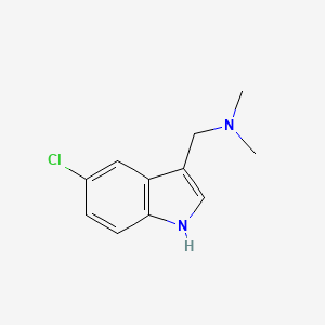 molecular formula C11H13ClN2 B1589941 1-(5-Chloro-1H-indol-3-yl)-N,N-dimethylmethanamine CAS No. 830-94-4