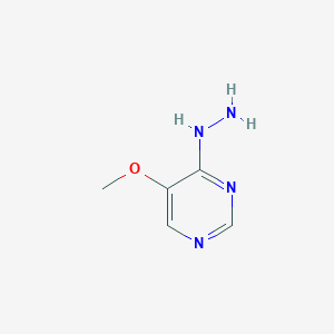 molecular formula C5H8N4O B1589949 4-Hydrazono-5-methoxy-1,4-dihydropyrimidine CAS No. 99419-06-4