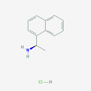 molecular formula C12H14ClN B1589953 (R)-1-(Naphthalen-1-yl)ethanamine hydrochloride CAS No. 82572-04-1