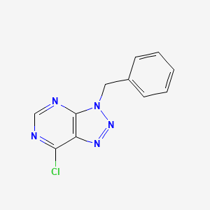molecular formula C11H8ClN5 B1589987 3-苄基-7-氯-3H-[1,2,3]三唑并[4,5-d]嘧啶 CAS No. 21410-06-0