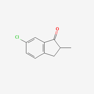 molecular formula C10H9ClO B1590008 6-Chloro-2-methyl-2,3-dihydro-1H-inden-1-one CAS No. 343852-44-8