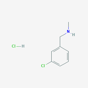 molecular formula C8H11Cl2N B1590009 1-(3-Chlorophenyl)-N-methylmethanamine hydrochloride CAS No. 90389-46-1