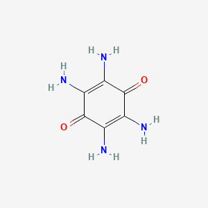 molecular formula C6H8N4O2 B1590010 2,5-环己二烯-1,4-二酮，2,3,5,6-四氨基- CAS No. 1128-13-8