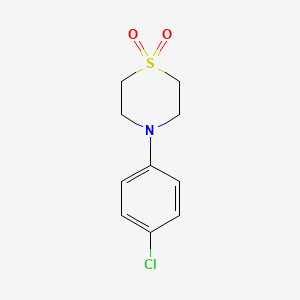 molecular formula C10H12ClNO2S B1590016 4-(4-氯苯基)硫吗啉 1,1-二氧化物 CAS No. 82222-74-0