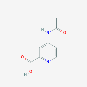 molecular formula C8H8N2O3 B1590020 4-乙酰氨基吡啶甲酸 CAS No. 84487-16-1