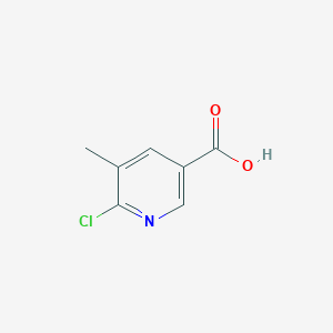 molecular formula C7H6ClNO2 B1590025 6-氯-5-甲基烟酸 CAS No. 66909-29-3