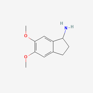 molecular formula C11H15NO2 B1590031 5,6-二甲氧基-2,3-二氢-1H-茚-1-胺 CAS No. 91247-06-2