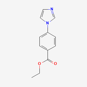 molecular formula C12H12N2O2 B1590044 Ethyl 4-(1H-imidazol-1-YL)benzoate CAS No. 86718-07-2