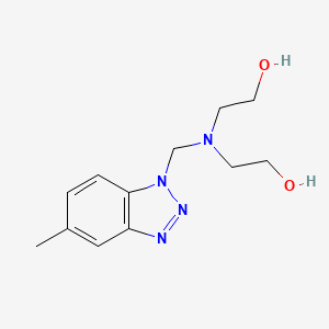 molecular formula C12H18N4O2 B1590056 2,2'-[[(5-甲基-1H-苯并三唑-1-基)甲基]亚乙醇 CAS No. 80584-88-9