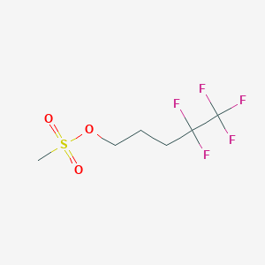 molecular formula C6H9F5O3S B1590061 4,4,5,5,5-五氟戊基甲磺酸酯 CAS No. 252947-01-6