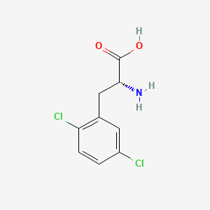 molecular formula C9H9Cl2NO2 B1590065 (R)-2-氨基-3-(2,5-二氯苯基)丙酸 CAS No. 718596-54-4