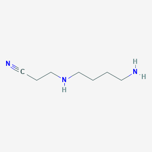 B1590066 3-[(4-Aminobutyl)amino]propanenitrile CAS No. 4748-73-6