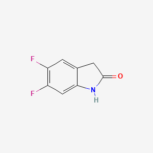molecular formula C8H5F2NO B1590068 5,6-二氟吲哚酮 CAS No. 71294-07-0