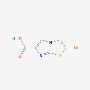molecular formula C6H3BrN2O2S B1590078 2-溴咪唑并[2,1-b]噻唑-6-羧酸 CAS No. 80354-00-3