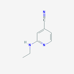 molecular formula C8H9N3 B1590089 2-(乙氨基)异烟腈 CAS No. 87121-58-2