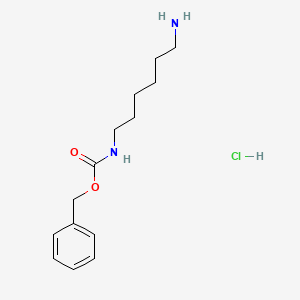 molecular formula C14H23ClN2O2 B1590092 苄基（6-氨基己基）氨基甲酸酯盐酸盐 CAS No. 78618-06-1