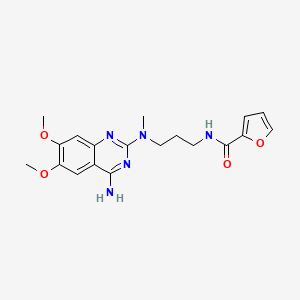 molecular formula C19H23N5O4 B1590100 N-(3-((4-氨基-6,7-二甲氧基喹唑啉-2-基)甲基氨基)丙基)呋喃-2-甲酰胺 CAS No. 98902-36-4