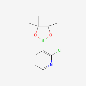 molecular formula C11H15BClNO2 B1590111 2-氯-3-(4,4,5,5-四甲基-1,3,2-二氧杂硼环-2-基)吡啶 CAS No. 452972-11-1