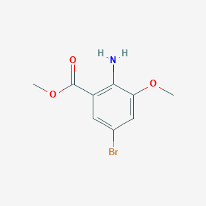 molecular formula C9H10BrNO3 B1590192 2-氨基-5-溴-3-甲氧基苯甲酸甲酯 CAS No. 115378-21-7