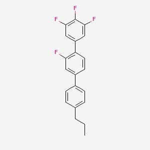 molecular formula C21H16F4 B1590194 1,1':4',1''-联苯，2',3,4,5-四氟-4''-丙基- CAS No. 205806-87-7